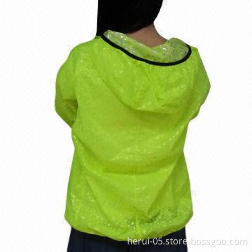 High density 15x15D polyamide fabric with PU transparent lamination, waterproof for skin windbreak